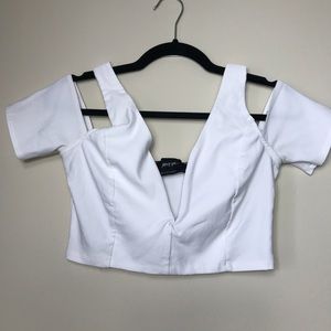 Nasty Gal | cold shoulder crop top